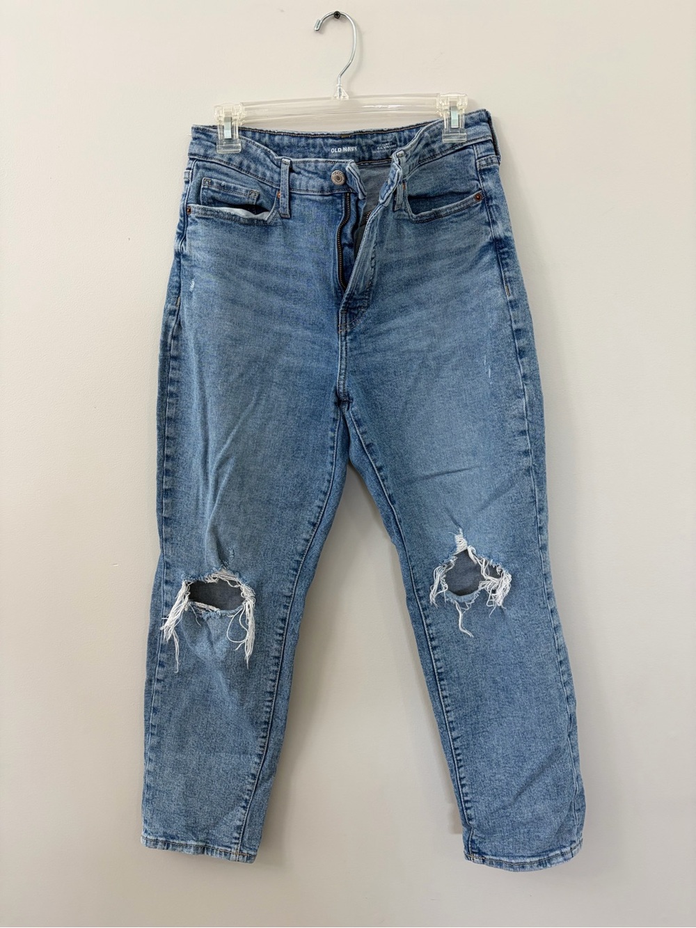 Old Navy Light Blue Ripped Boyfriend Jeans